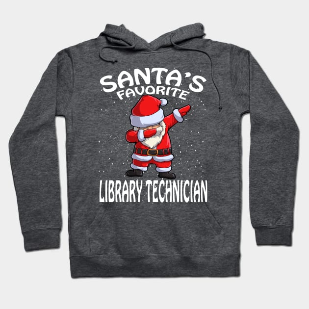 Santas Favorite Library Technician Christmas Hoodie by intelus